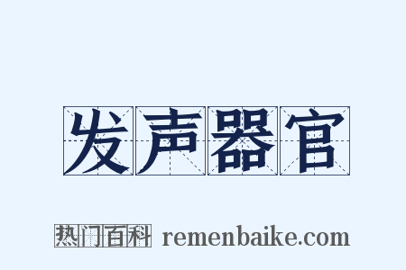 发声器官是什么意思的图片